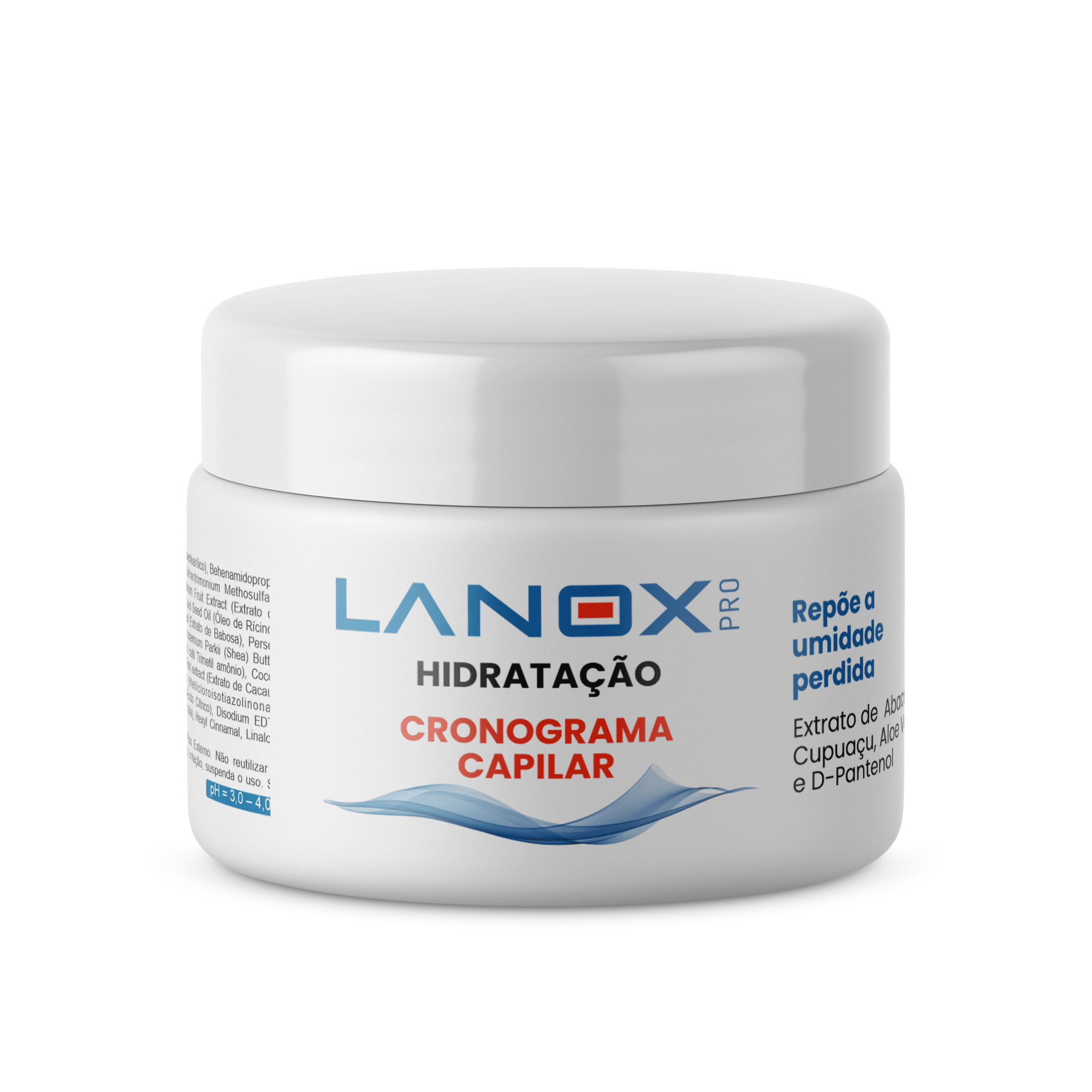 Máscara de Hidratação 250g - Cronograma Capilar Lancare - Lanox